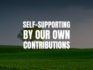Self-Supporting by Our Own Contributions | 12 Step Recovery