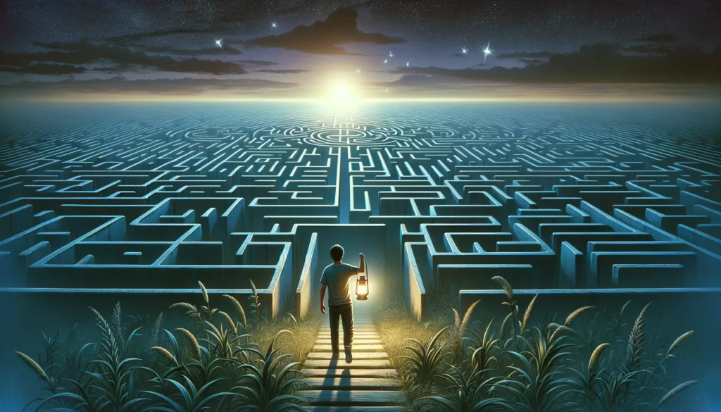 Visualize the concept of unraveling reservations as a path to strengthened recovery, reflecting the insight for February 19th. The image portrays a pe