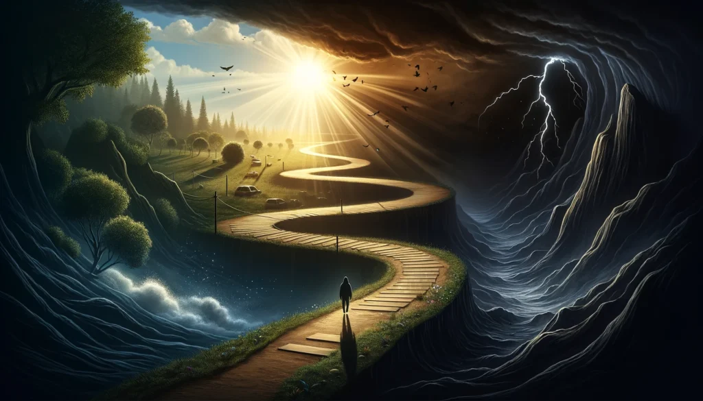 the concept of relapse in the journey of recovery, with a focus on the cyclical nature of addiction and the hope for recommitment to sobrie
