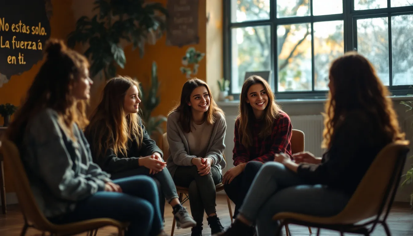 In the image, a diverse group of teens is gathered in a support group setting, sharing their experiences and offering support to one another as they navigate the challenges of having a loved one with a drinking problem. This al anon alateen meeting provides a safe space for young people to learn from each other and cope with the common problems associated with alcoholism.